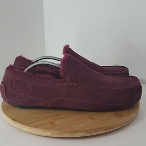 UGG Ascot Slipper Grape Suede Wool Comfort Loafer Men's US 14 NWOB